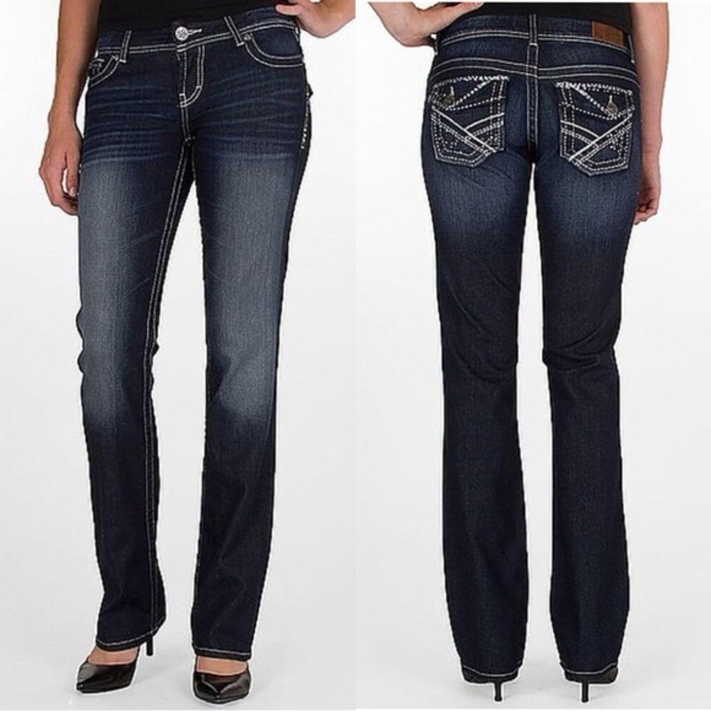 BKE Denim Payton Bootcut Jeans Women’s 29R Dark Wash Low Rise